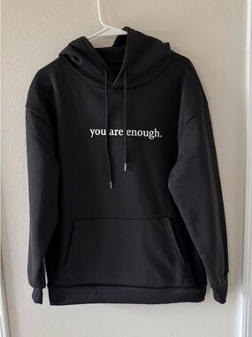 Black you are enoughGraphic Hoodie men’s Medium